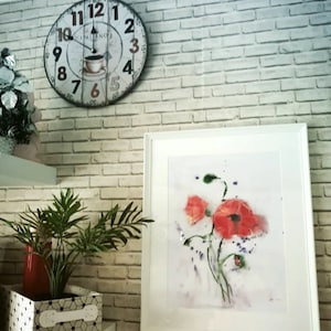 Poppies Flower, Poppy prints, Art Print, Botanical Art , Flower Wall Art, Flower Print, Floral Print, Flower, Poppy Print
