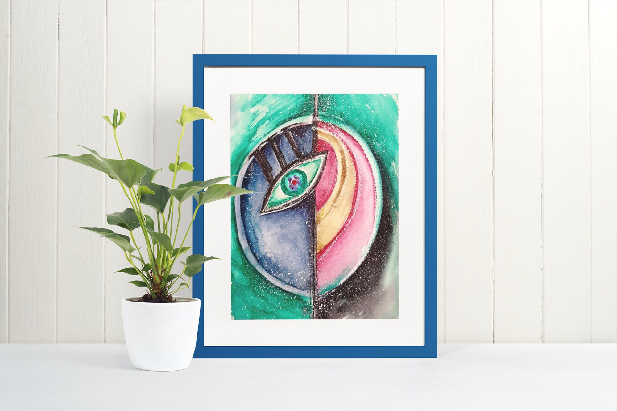 Eye Wall Art Print Modern Art Eye Modern Print Minimalist Etsy UK