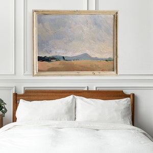 Cloud oil painting ORIGINAL, Coastal Custom oil painting from photo on canvas, wall decor over the bed, extra large wall art oversized image 1