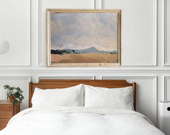 Original Cloud Oil Painting on Canvas: Coastal Landscape Art