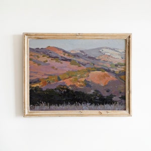 California Hills Oil Painting: Landscape Art, National Parks Artwork (11x14 in)