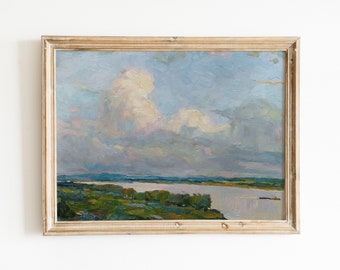 Stimmungsvolle Landschaft ORIGINAL Ölgemälde, Bauernhaus Malerei, pastose Malerei, Rustikale große Wandkunst, kundenspezifische Malerei großes Ölgemälde 11x14