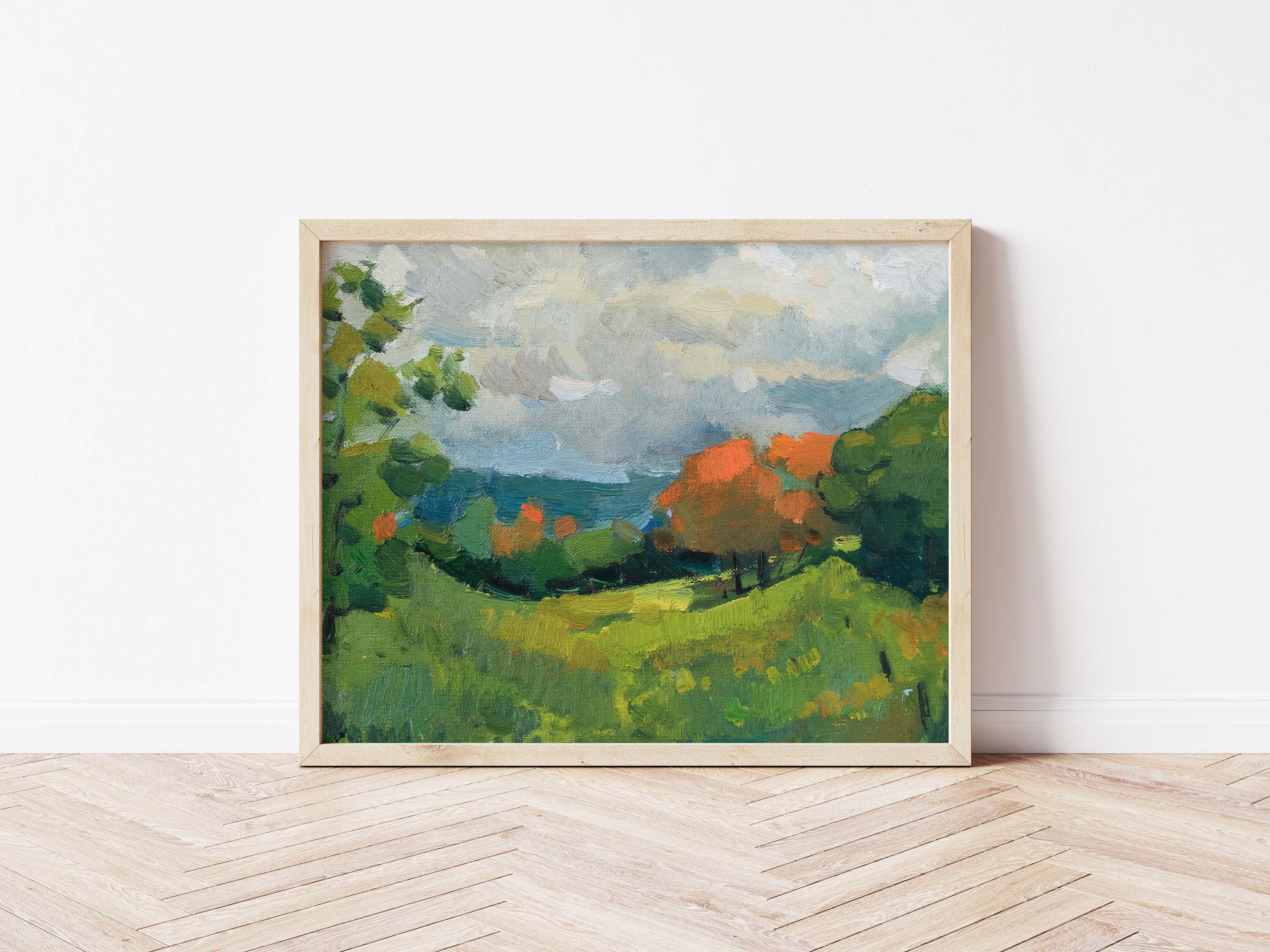 Printable Oil Painting Landscape Countryside Painting - Etsy