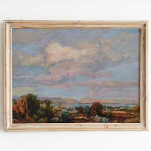 Cloud ORIGINAL Oil Painting, California Landscape Painting Vast, bedroom wall decor ,national parks Original Artwork, Gift for Housewarming