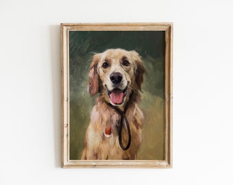 Custom pet portrait, dog oil painting from photo, Original oil painting on canvas, dog remembrance gift, personalised gift, art commission