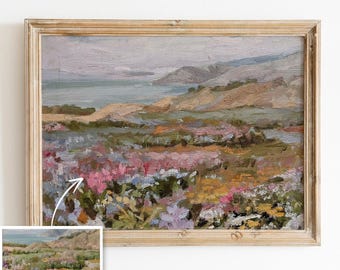 Dipinto ad olio personalizzato da foto, immagine di paesaggio su tela, foto su tela, commissione d'arte, regalo personalizzato e di nozze