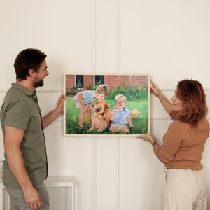 Child Custom Oil Painting from Photo, Portrait Painting on Canvas custom art family gift personalized & Birthday gift for her Christmas gift