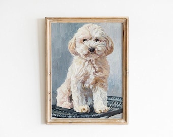 Custom Dog Portrait: Original Oil Painting from Photo