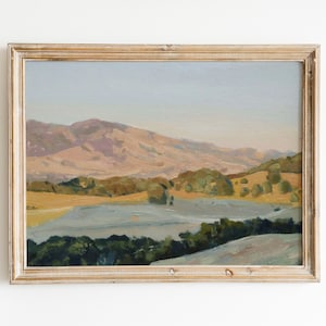California Hills Oil Painting: Original Landscape Art, 11x14&quot;
