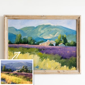 Kundenspezifisches Landschafts-Ölgemälde vom Foto auf Leinwand, Kunstauftrag: Personalisierter Kunstauftrag, Originales Ölgemälde, Weihnachtsgeschenk