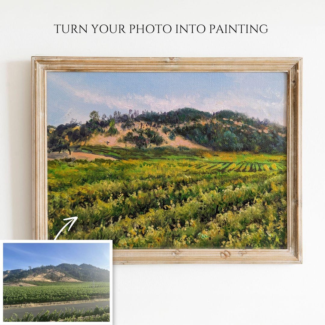 Custom Landscape Oil Painting on Canvas: Art Commission From Photo - Etsy