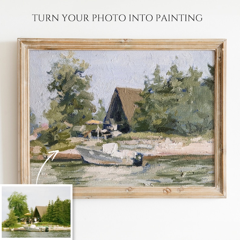 Custom Oil Painting From Photo on Canvas, Landscape Commission Original