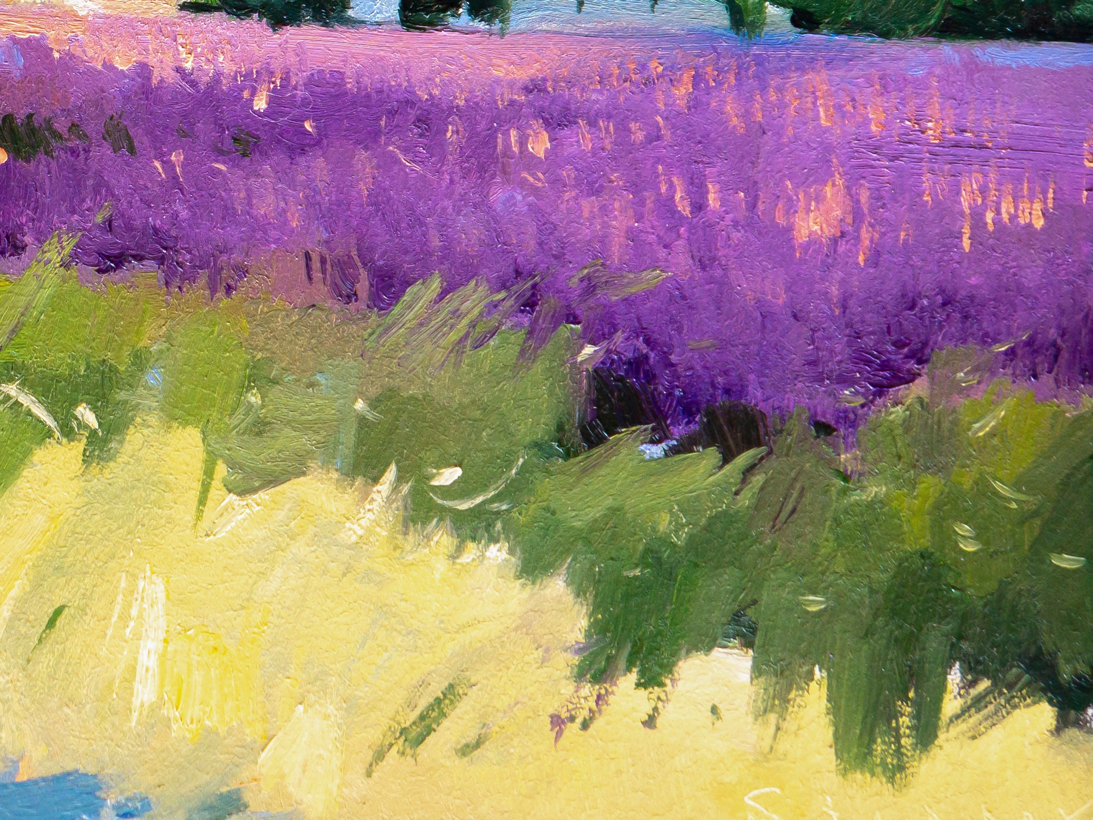 Abstract Painting Print Oil Painting Meadow Painting Print Etsy