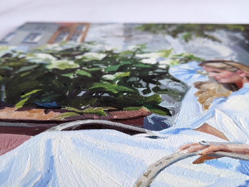 Custom ORIGINAL Oil Painting From Photo, Woman Portrait Art Commission ...