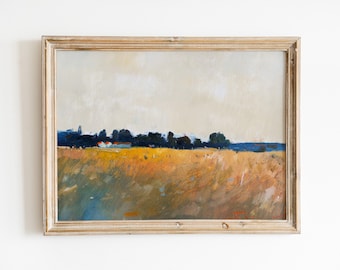 Oil on Canvas Landscape River Lovely Colors Dutch 1910-1991 Pieter Van Schaik