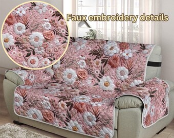 Pink Sofa Cover Couch Cover for 3 Seat Couch Cover 2 Seat Etsy UK