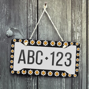 License Plate Frame, License Frame, Car License Plate Frame, License Plate Cover, Car Accessories For Women, Car Decor, Car Accessories Boho