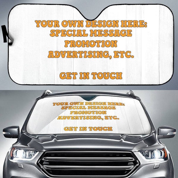 Custom Car Sun Shade Etsy