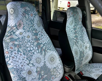 Cottagecore Car Seat Covers Full Set, Car Seat Covers For Vehicle, Seat Covers For Car, Car Accessories For Women, Boho Car Accessories,