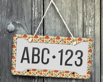 License Plate Frame, License Frame, Car License Plate Frame, License Plate Cover, Car Accessories For Women, Car Decor, Car Accessories Boho