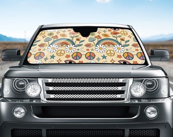 351 Parasole per Auto Divertente Famiglia Dogue De Bordeaux Che Guida Foglie Autunnali Car Parabrezza Parasole Portabile Parasole Auto Parabrezza Universale per Estate Auto Auto L