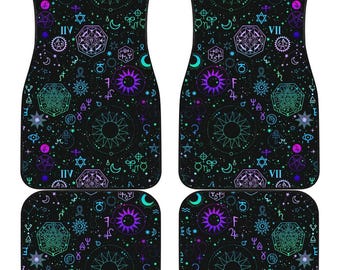 Celestial Car Mats, Car Accessories For Women, Car Floor Mats, Car Decor, Cute Car Accessories, Zodiac Decor, Car Mats, Floor Mats For Car