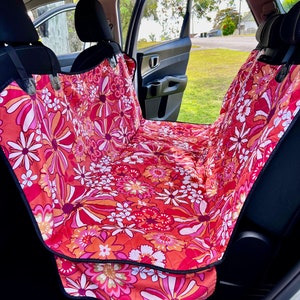Set von 2 Autositzbezüge lustige hawaiianische Hibiskus Blumen Universal  Auto Vordersitze Protector Passt für Auto, SUV Limousine, LKW D---13436