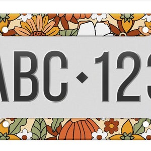 License Plate Frame, License Frame, Car License Plate Frame, License Plate Cover, Car Accessories For Women, Car Decor, Car Accessories Boho
