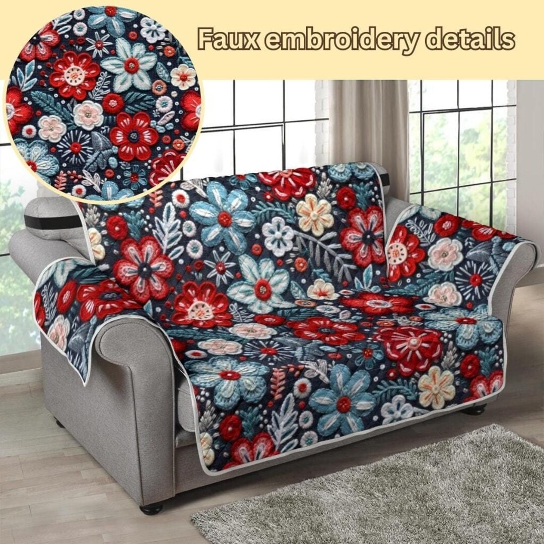 Floral Couch Cover, Couch Cover for 3 Seat, Couch Cover 2 Seat ...