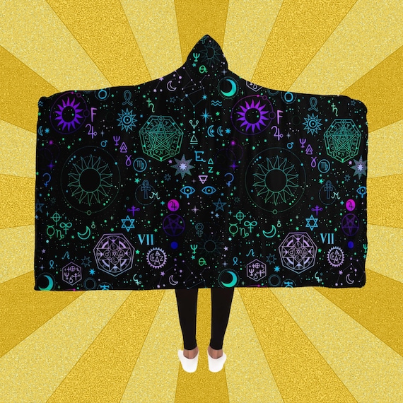 Celestial Hooded Blanket Rave Cloak Trip Blanket Trip Hooded Blanket Hooded Festival Cloak Sherpa Blanket Psychedelic Blanket Galaxy Etsy Canada