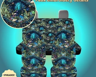 Autositzbezüge für Fahrzeug, Sitzbezüge für Auto, Boho Autositzbezüge, Fairycore Autositzbezüge, niedliches Autozubehör Interieur