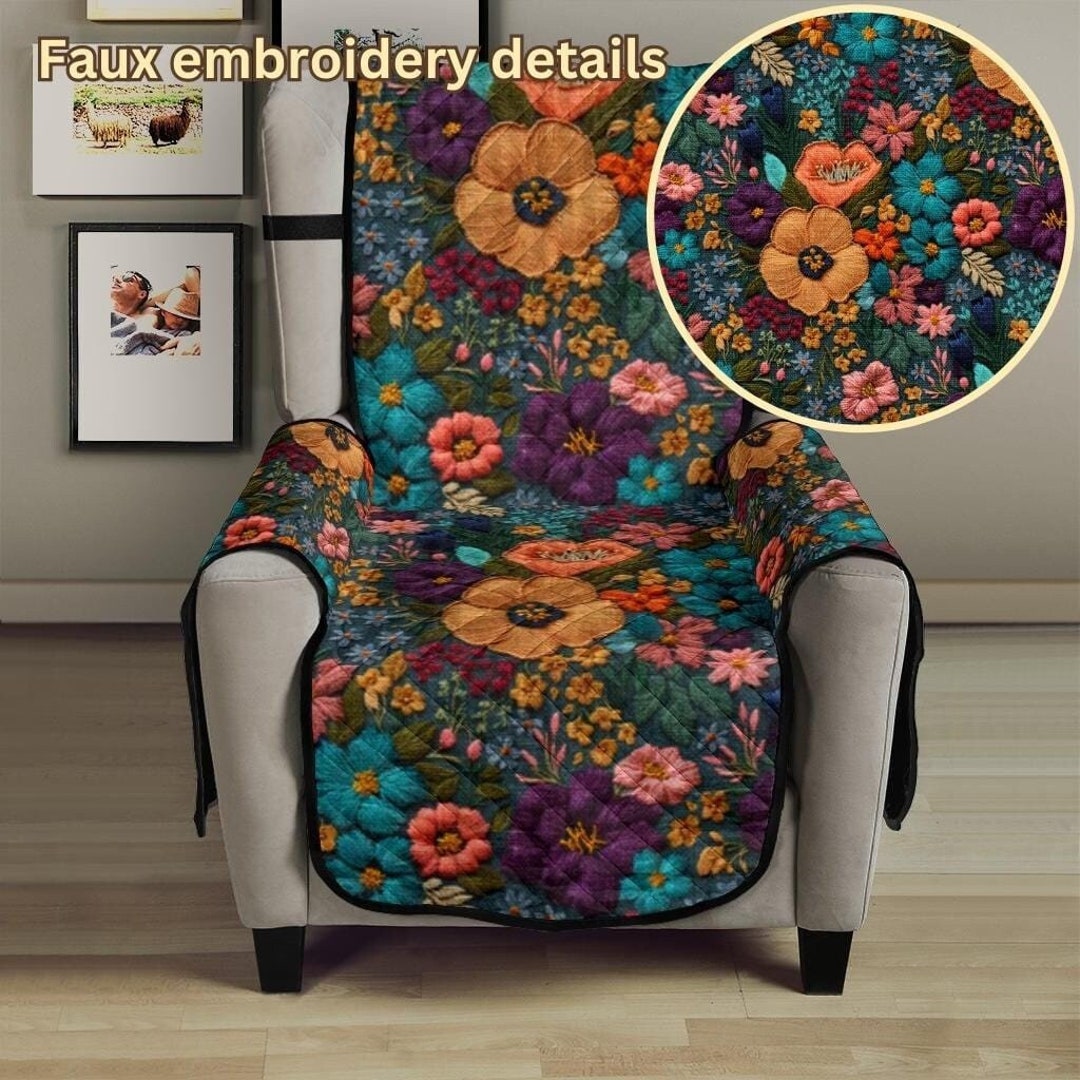 Floral Couch Cover, Couch Cover for 3 Seat, Couch Cover 2 Seat