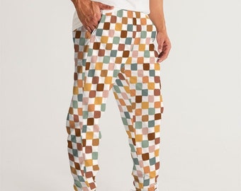 Pantaloni Jogging Uomo A Quadri - Sportivi, Vita Elastica, Tasche - Foto 4