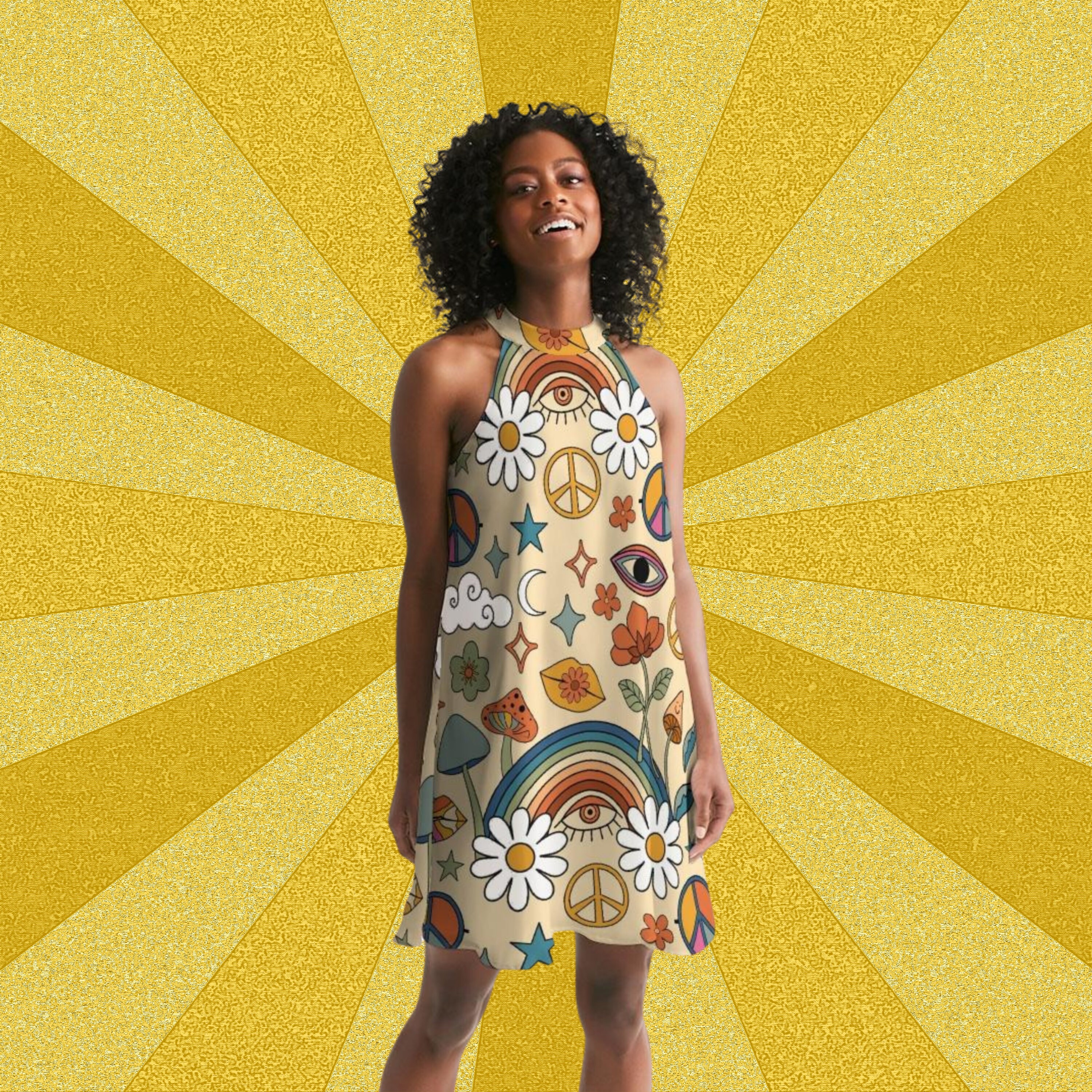 knee length dresses for ladies Soul Full Of Sunshine Dress main image 0