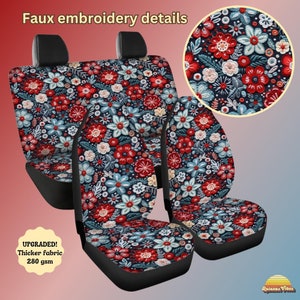 Car seat covers for vehicle, seat covers for car full set, Boho car seat covers, Floral Car Seat Covers, Cute car accessories interior