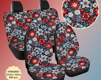 Car seat covers for vehicle, seat covers for car full set, Boho car seat covers, Floral Car Seat Covers, Cute car accessories interior