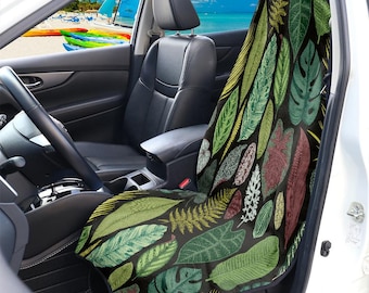 Plant Lover bilsäteshandduk, grönt handduksöverdrag för bilsäte, vattentätt bilsätesöverdrag för husdjur strandsporter, universell passform, bilpresenter