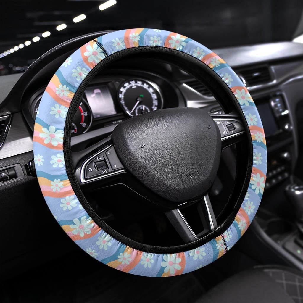 Steering Wheel Cover, Steering Wheel Cover For Women, Car Wheel Cover, Steering Wheel Cover Boho, Wheel Cover For Car, Boho Car Accessories