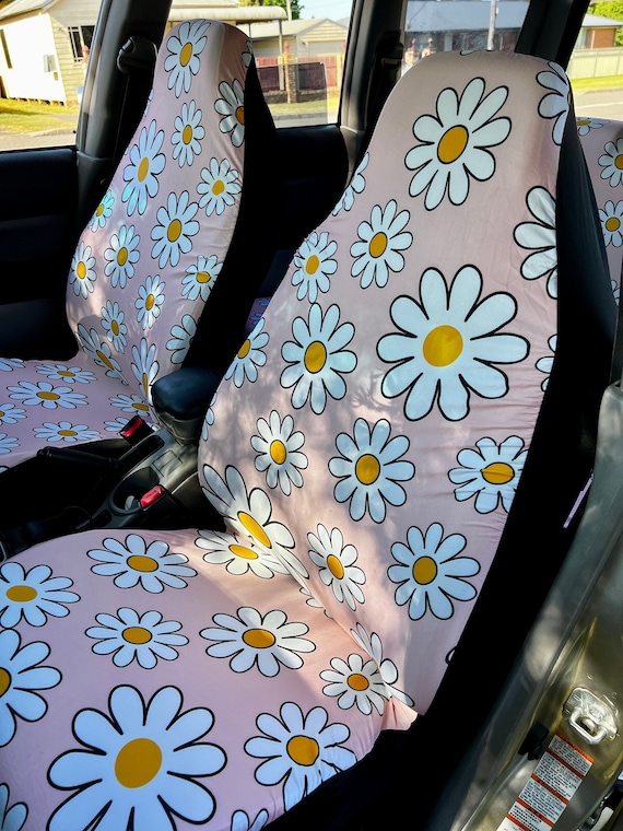 Volles Set Autositzbezüge für Fahrzeug, Sitzbezüge für Auto,  Boho-Autozubehör, Cottagecore, Autozubehör für Frauen, Autodekor-Innenraum  - .de