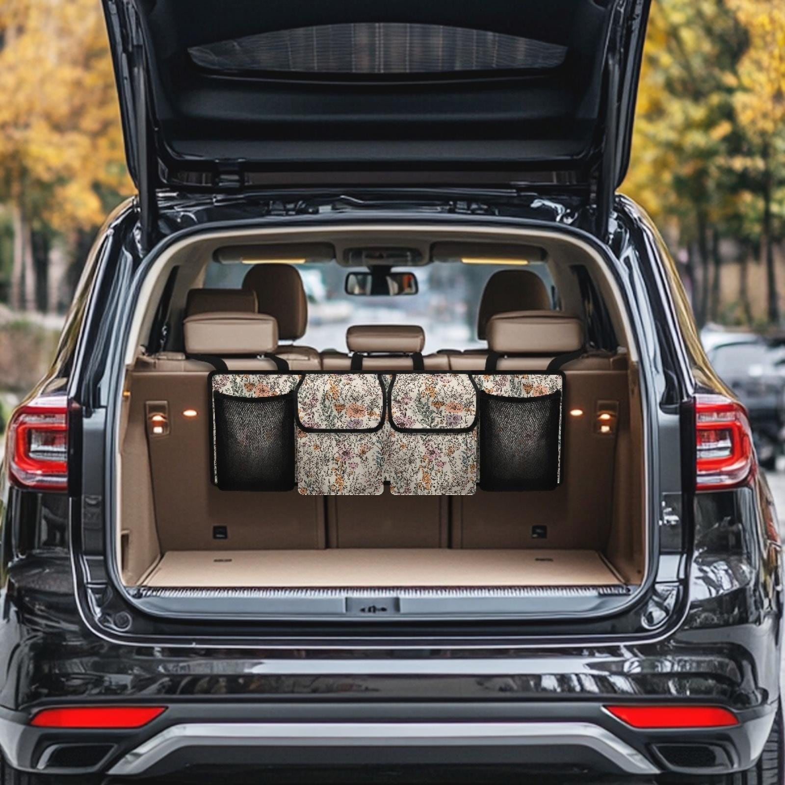 Car Trunk Organizer, Car Trunk Accessories, Trunk Storage, Travel Accessories, Hanging Car Storage Solution, Multi-Compartment Car Organizer