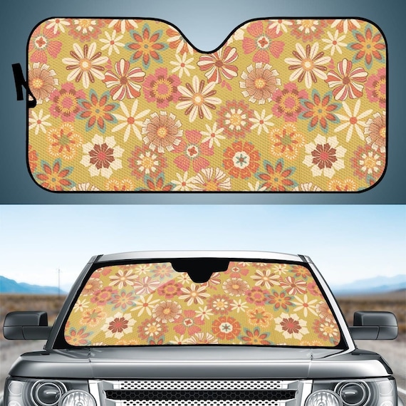 Car Sun Shade, Windshield Sun Shade, Sun Shade Panel, Sun Shade for Car, Car  Sun Shade Cute, Car Sun Visor Cover, Boho Car Accessories -  Finland