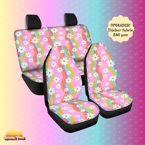 Car seat covers for vehicle, seat covers for car full set, Boho car seat covers, Pink Car Seat Covers, Cute car accessories interior