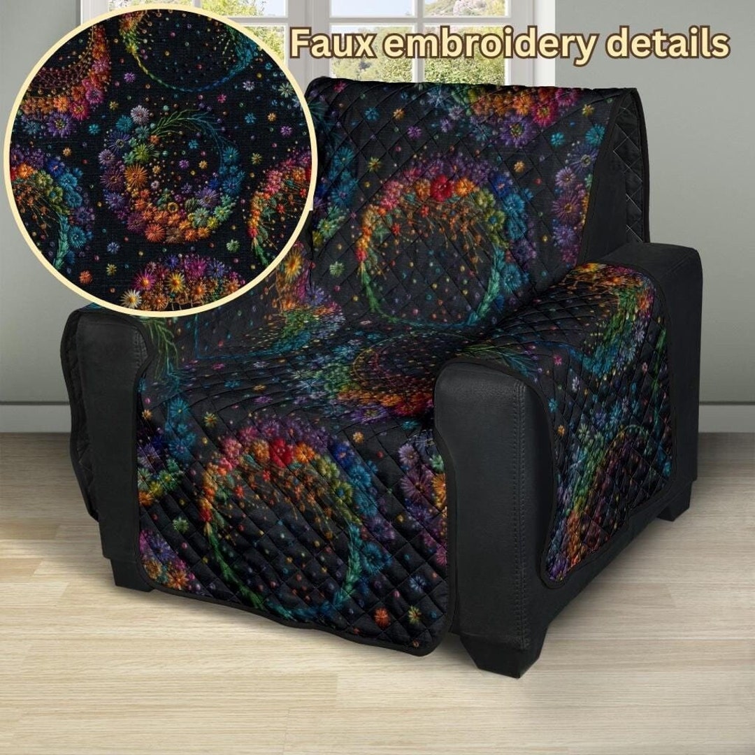 Witchy Moon, Dark Cottagecore Couch Cover, Couch Cover for 3 Seat