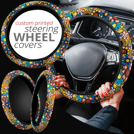 Steering Wheel Cover, Steering Wheel Cover for Women, Car Wheel Cover, Steering  Wheel Cover Boho, Wheel Cover for Car, Car Accessories Women 
