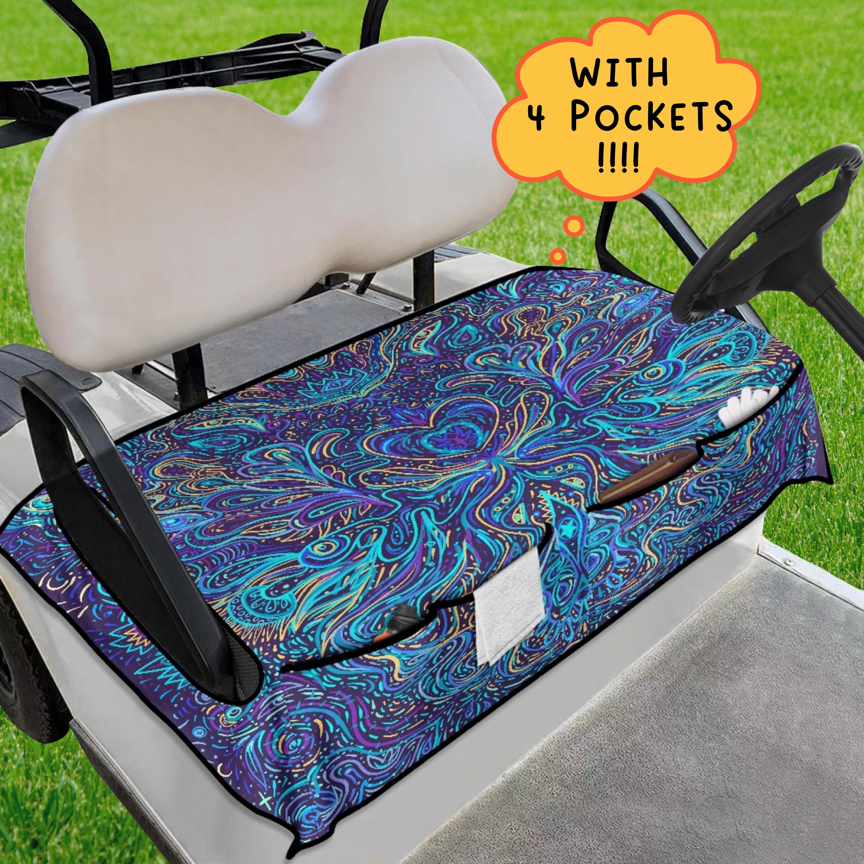 Golf Cart Seat Cover With Pockets, Golf Gifts For Men, Golf Towel, Golf Lover Gift, Gift For Golfer, Golfer Gifts, Golf Cart Accessories