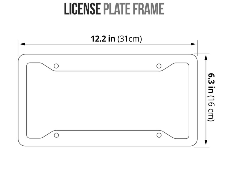 License Plate Frame License Frame Car License Plate Frame Etsy
