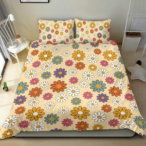 Colorful Duvet Cover, Floral Duvet Cover, Duvet Cover Full, Duvet Cover Queen, Duvet Cover King, Duvet Cover Twin, Boho Room Decor Aesthetic