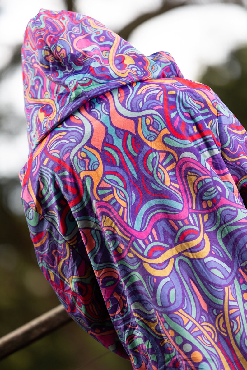 Festival Cloak, shops Hooded Cloak, Cloak With Hood, Cloak, Rave Outfit, Rave Clothing Women, Men's Cloak, Psychedelic Clothing, Wizard Cloak
