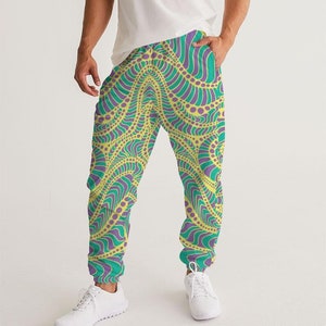 Joggers Men, Mens Track Pants, Festival Clothing, Trendy Joggers, Mens Trousers, Psychedelic Pants, Mens Pants, Rave Outfit, Steampunk Pants