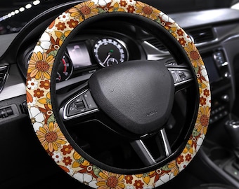 Steering Wheel Cover, Steering Wheel Cover For Women, Car Wheel Cover, Steering Wheel Cover Boho, Wheel Cover For Car, Car Accessories Women
